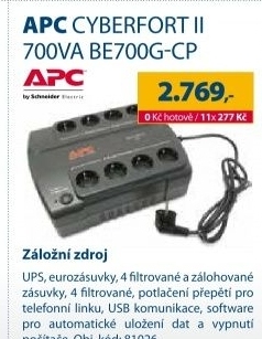 APC CYBERFORT II 700 VA BE700G-CP