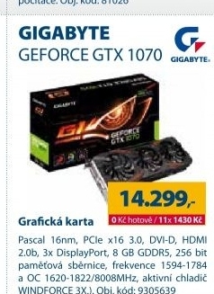 GIGABYTE GEFORCE GTX 1070