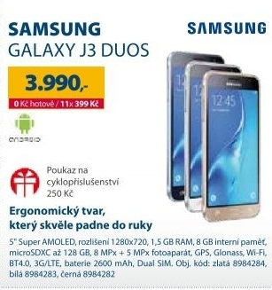 SAMSUNG GALAXY J3 DUOS