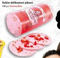 Salám pikant delikatesní Uzeniny Beta