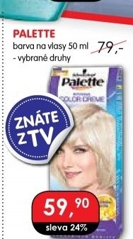 Barvy na vlasy Palette Schwarzkopf