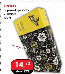 Kapesníčky papírové Linteo - box