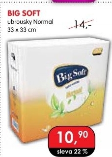 Ubrousky papírové Normal Big Soft