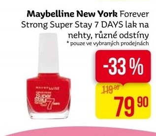 Lak na nehty Forever Strong Super Stay Maybelline