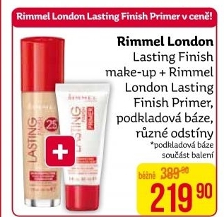 Balíček make up + podkladová báze Lasting Finish Rimmel