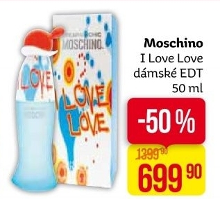 Toaletní voda dámská I love love Moschino