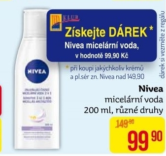 Micelární voda 3v1 Nivea