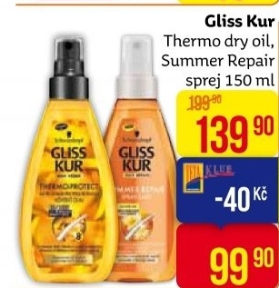 Olej na vlasy Thermo protect Gliss Kur Schwarzkopf