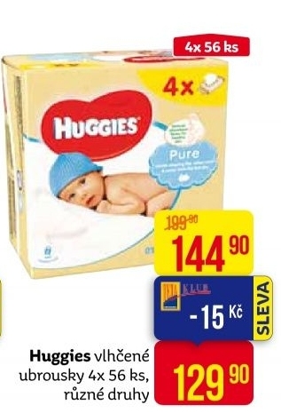 Vlhčené ubrousky dětské Huggies