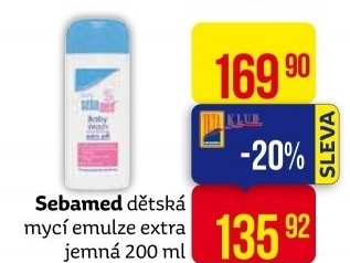 Mycí emulze extra jemná dětská Sebamed Baby