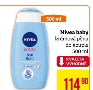 Pěna krémová do koupele dětská Baby Nivea