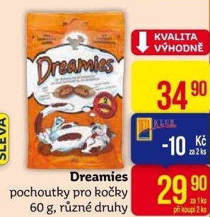 Pamlsky pro kočky Dreamies Whiskas