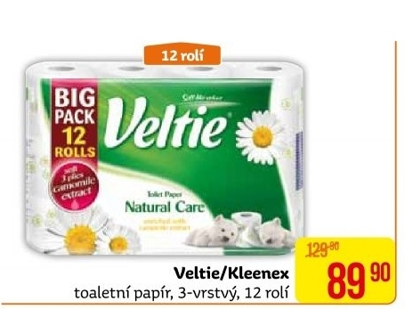 Toaletní papír 3vrstvý Veltie Kleenex