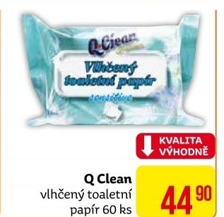 Toaletní papír vlhčený Q Clean