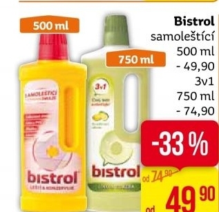Emulze vosková samoleštící Bistrol