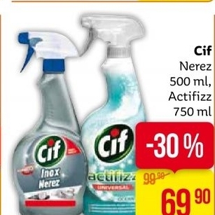 Čistič na nerez Cif