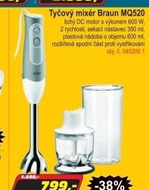 Tyčový mixér Braun MQ520