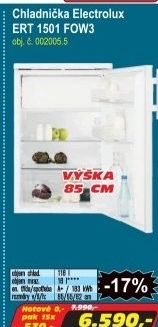 Chladnička Electrolux ERT 1501 FOW3