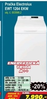 Pračka Electrolux EWT 1264 EKW