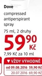 Deodorant sprej Dove