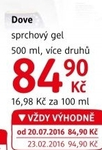 Sprchový gel Dove