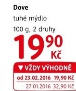 Tuhé mýdlo krémovéDove