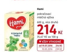 Výživa mléčná Hami
