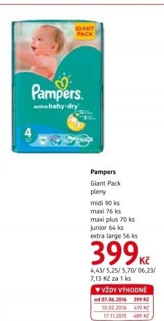Pleny dětské Pampers