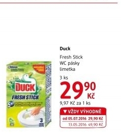 WC blok gelové pásky Fresh Stick Duck