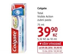 Pasta na zuby Visible Action Colgate