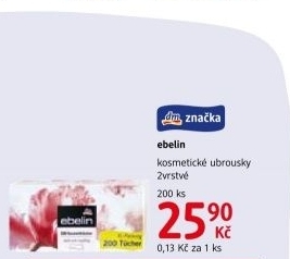 Kapesníčky papírové Ebelin - box