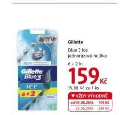 Jednorázová holítka pánská Ice Gillette Blue 3