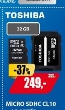 MicroSDHC 32GB CL4 + adap.TOSHIBA
