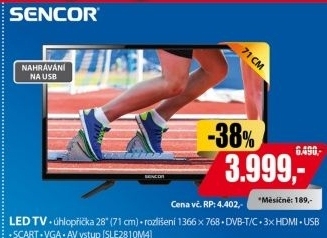 SLE 2810M4 LED TVSENCOR