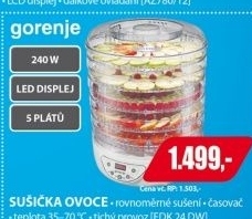 FDK 24 DW SUŠIČKA OVOCEGORENJE