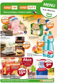 akční leták COOP 15.8.2016-30.8.2016