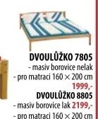 Dvoulůžko 7805, 160 x 200 cm