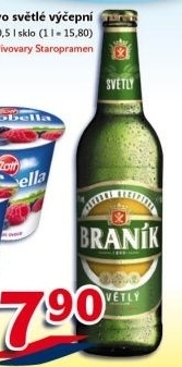 Pivo světlé výčepní 10° Braník