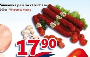 Šumavská pašerácká klobása Vimperská masna