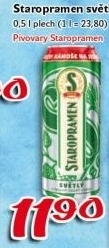 Pivo světlé výčepní 10° Staropramen