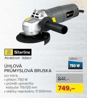 Úhlová průmyslová bruska Starline