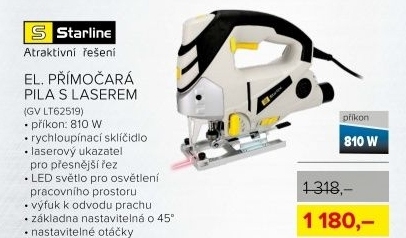 Elektrická přímočará pila s laserem