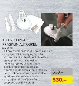 Kit na opravu prasklin autoskel
