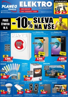 akční leták Planeo Elektro 17.8.2016-23.8.2016