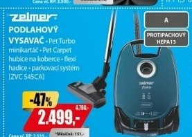 ZVC 545CA VYSAVAČZELMER