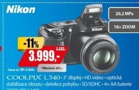 COOLPIX L340 BLACK+POUZDRONIKON