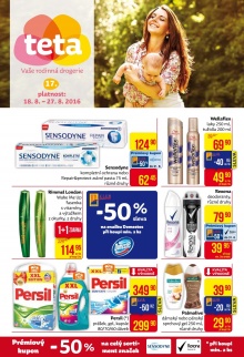 akční leták Teta drogerie 18.8.2016-27.8.2016