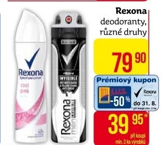 Deodoranty Rexona