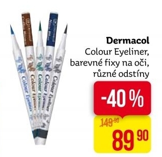 Oční linky ve fixu Colour Eyeliner Dermacol