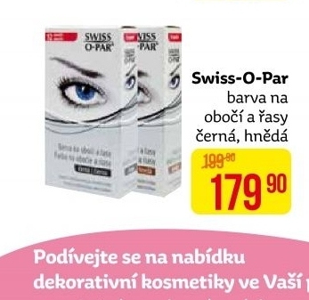 Barva na obočí a řasy Swiss O Par